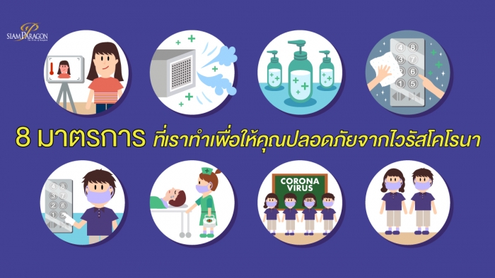 8 มาตรการ ที่เราทำเพื่อให้คุณปลอดภัยจากไวรัสโคโรนา